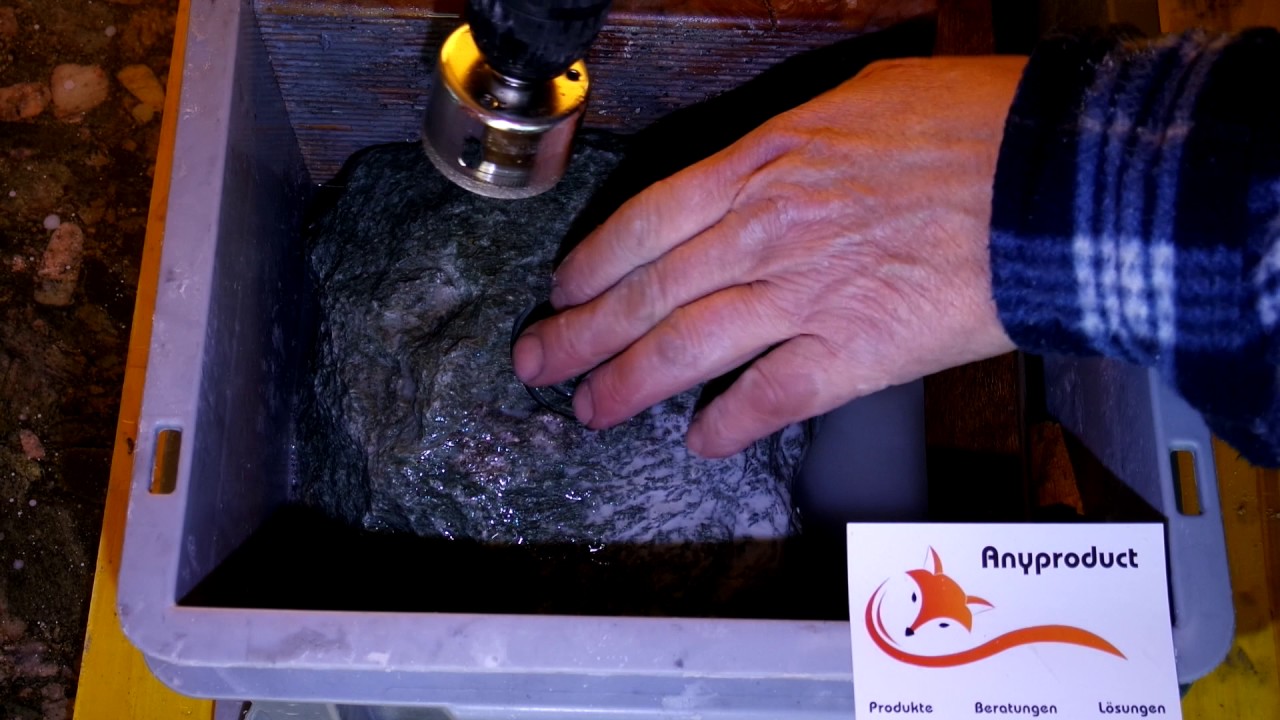 Diamantbohrer Andeer Stein Granit Naturstein bohren für Dekokerze 60 mm (Bohrmaschine 250 Watt)