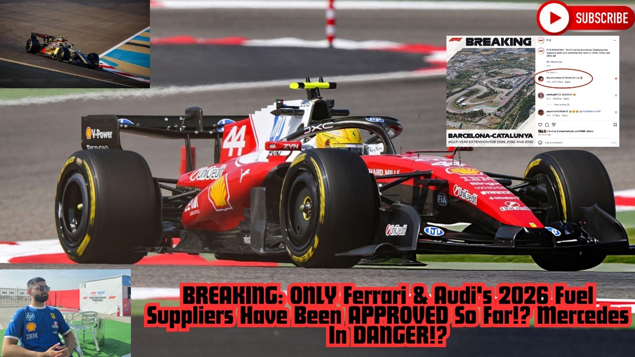 Пока что одобрены только поставщики топлива для Формулы-1 от Ferrari и Audi на 2026 год? Льюис Хэ...
