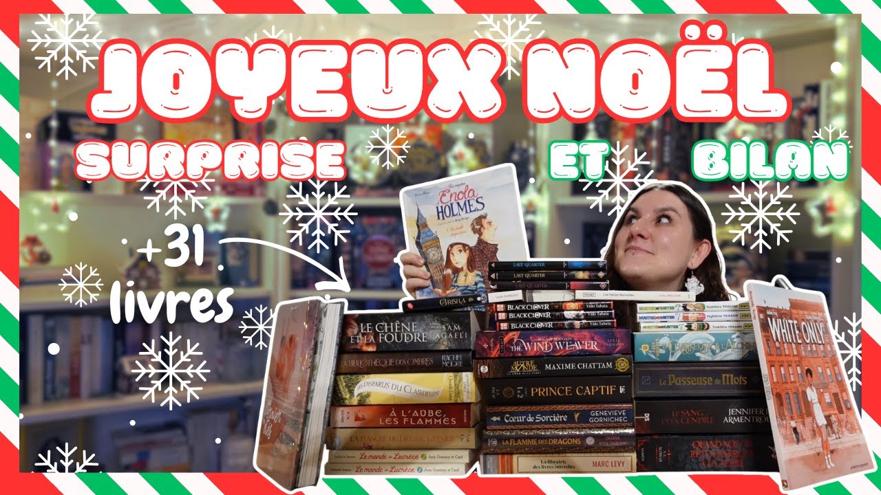 CONCOURS DE NOËL : Gagne LE ou LES LIVRE(s) de ton CHOIX 📚 + Book Haul || Joyeux Noël 🎄