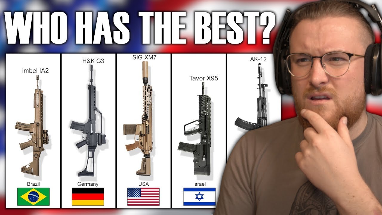 Royal Marine Reacts To Main Military Rifle Of Each Country