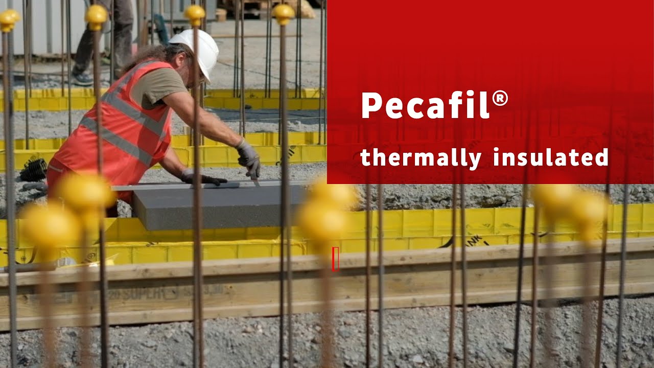 Thermally insulated foundation formwork with Pecafil®
