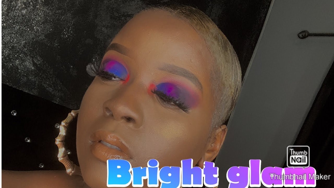 Colourful glam|| neon pigment stacks