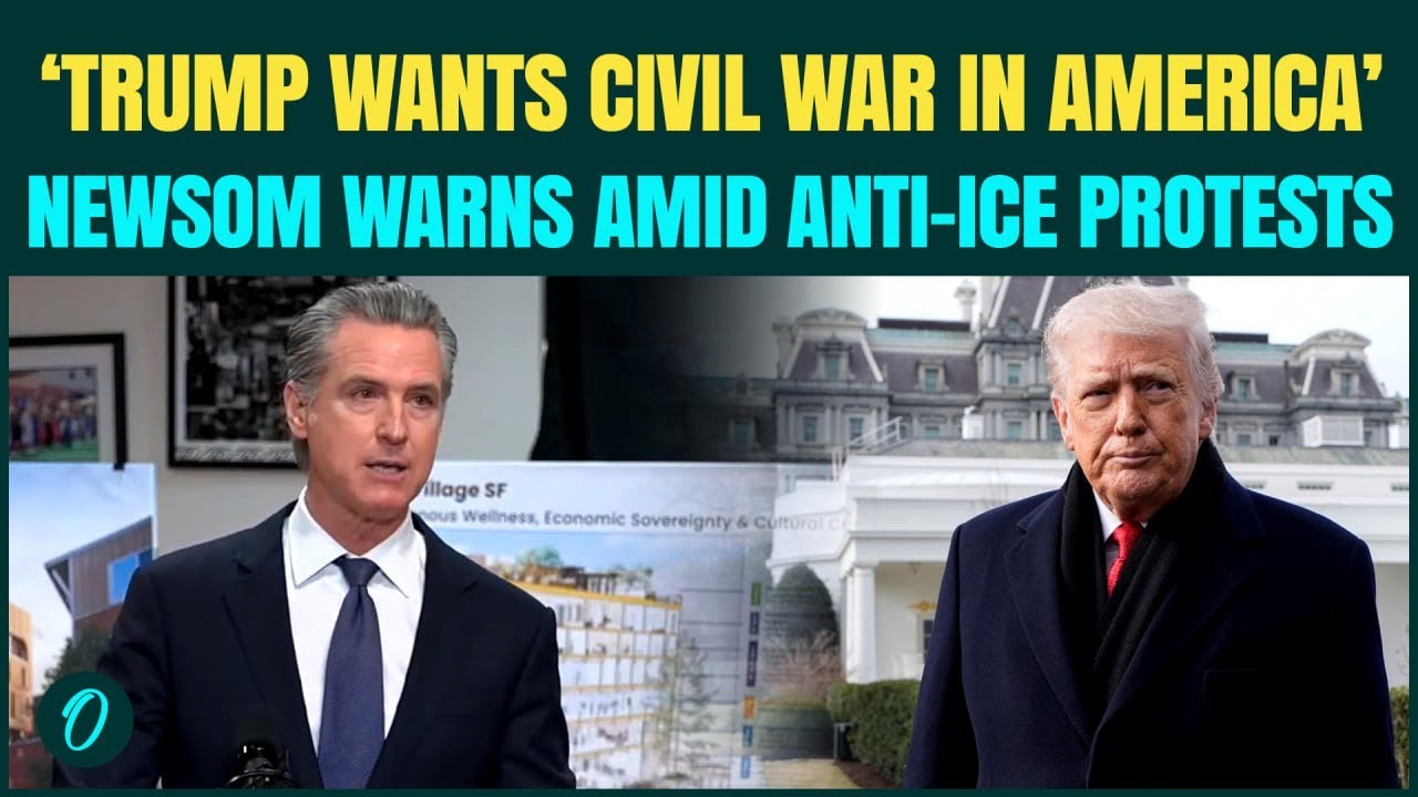 &lsquo;Trump Wants Civil War&rsquo;, Gov. Newsom ERUPTS as Anti-ICE Protests SURGE Through Minneapolis | US News