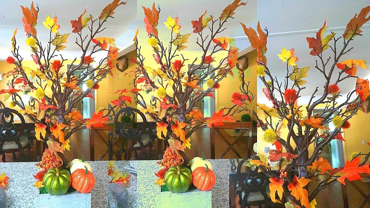 ARBOL DE OTOÑO/SUPER ECONOMICO CON PRODUCTOS DEL DOLLAR TREE