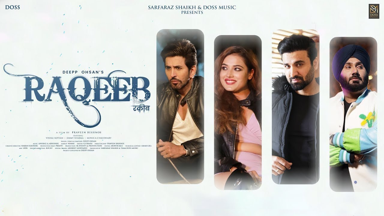Raqeeb (4k Video) Sikandar Maan | Vishal Kotian | Jimmy Sharma | Bollywood Song  | Doss Music