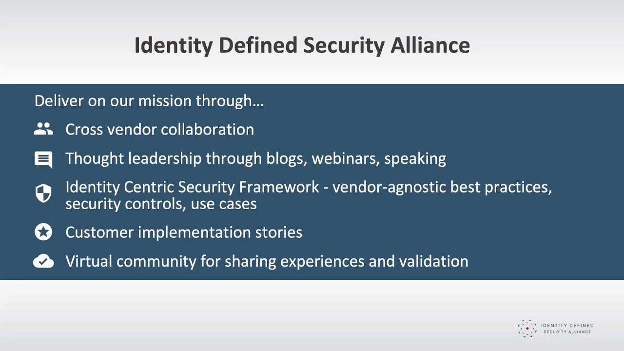 Changing the Security Paradigm:  What Happens When You Put Identity at the Center