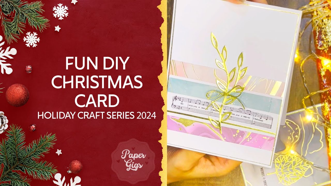 DIY Christmas Card Ideas | Christmas Card using Action Paper! #Kerstkaarten #KaartenmetActionPapier