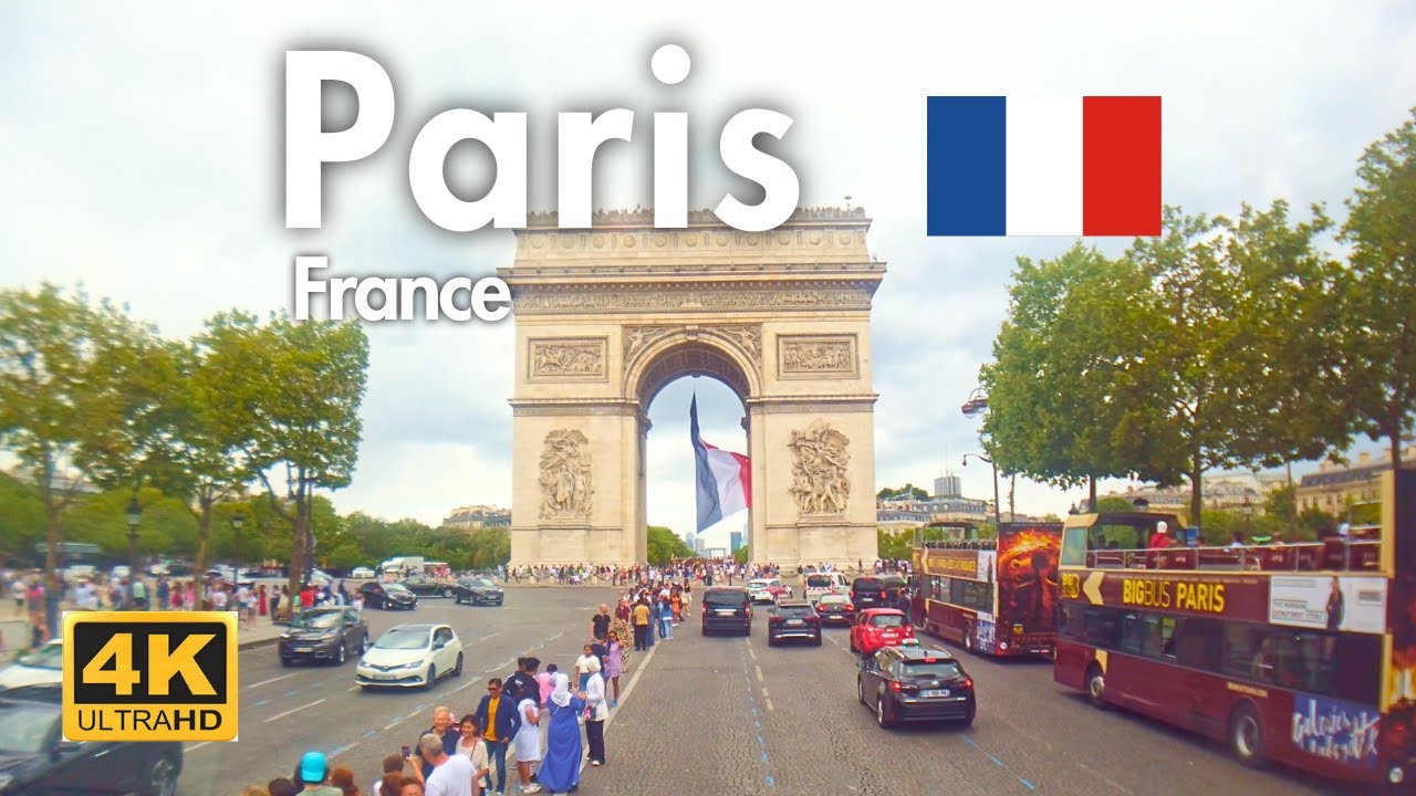 PARIS, FRANCE BUS TOUR 🇫🇷 TOOTBUS SUMMER TOUR IN 4K