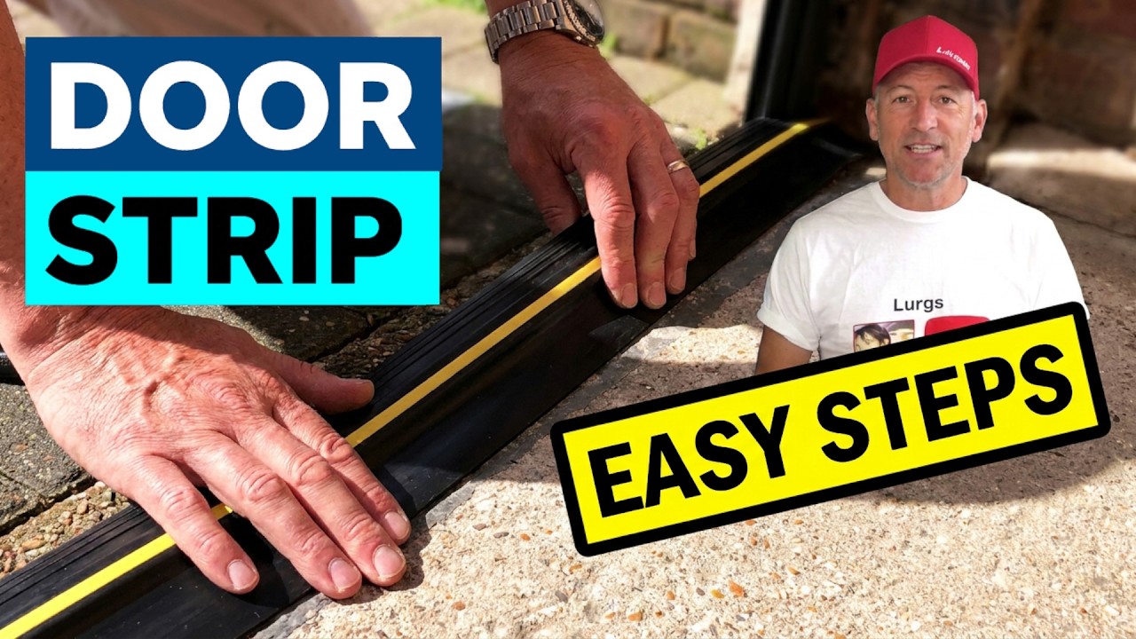 How to install a Garage Door Threshold Rubber Seal - Garage Door Floor Weather Strip Installation