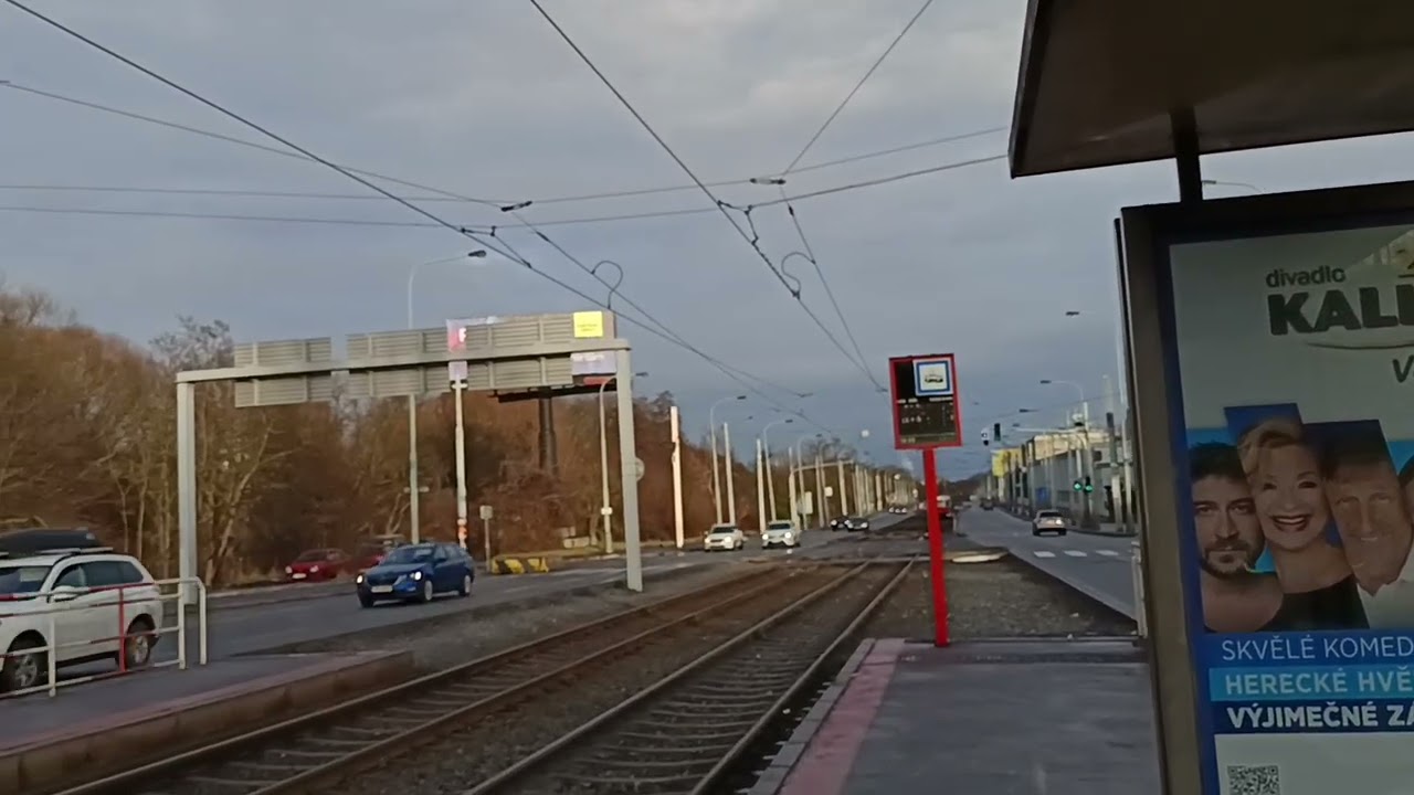 869. 17 2 2026. Praha 5. Маршрут трамвая 16, 9.