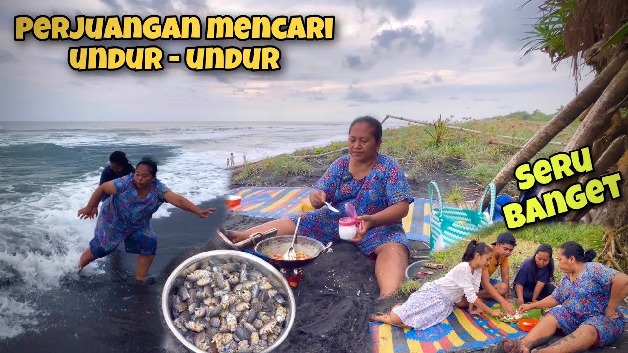 MENCARI UNDUR UNDUR LAUT LANGSUNG DIMASAK DI TEMPAT