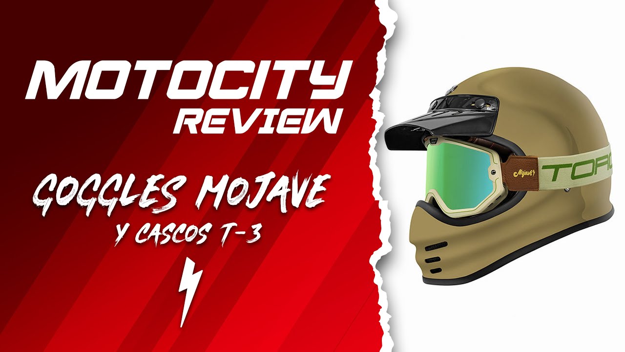 El casco y los goggles perfectos para cafe racer