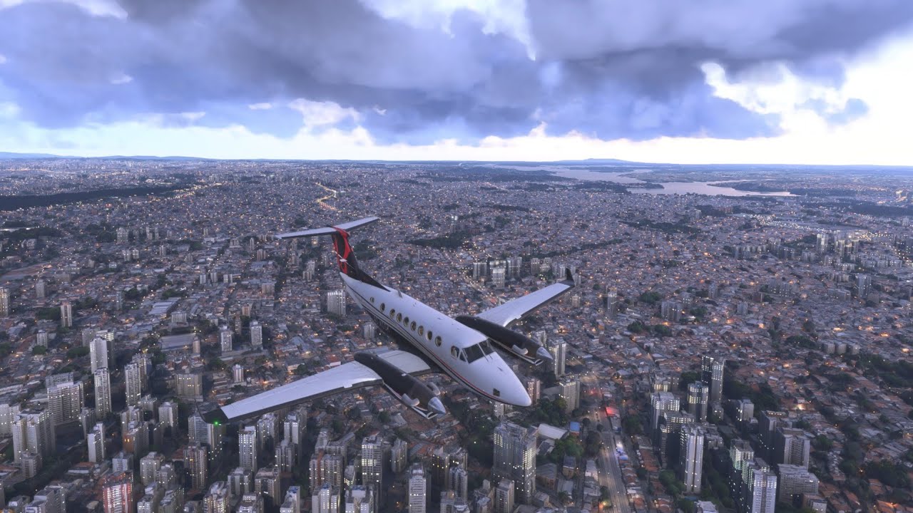 Microsoft Flight Simulator 2024 PS5 gameplay full hd! Sobrevoando a cidade de São Paulo! Brazilian