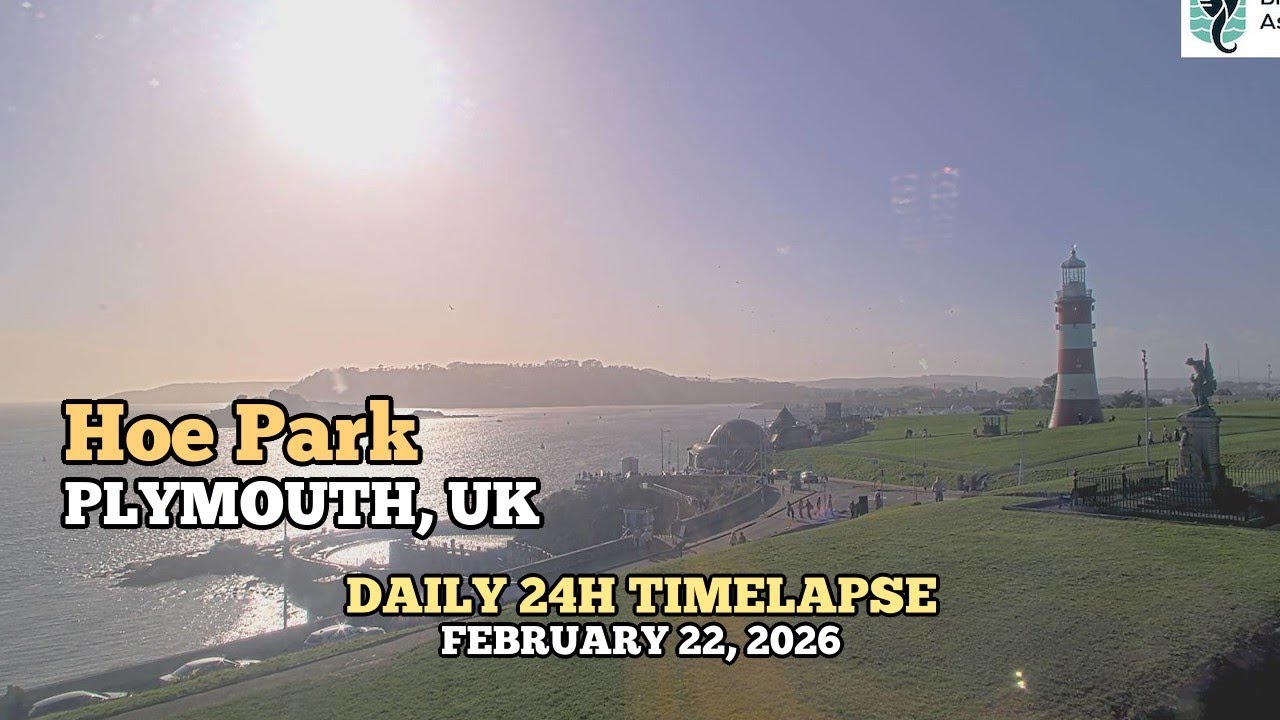Hoe Park - Daily Timelapse: February 22, 2026 [PLYMOUTH, UK]