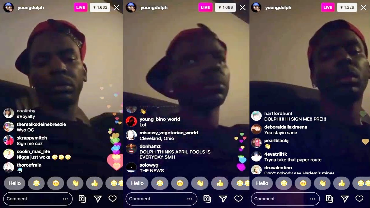 Rapper Young Dolph on Instagram Live | March 29th, 2020