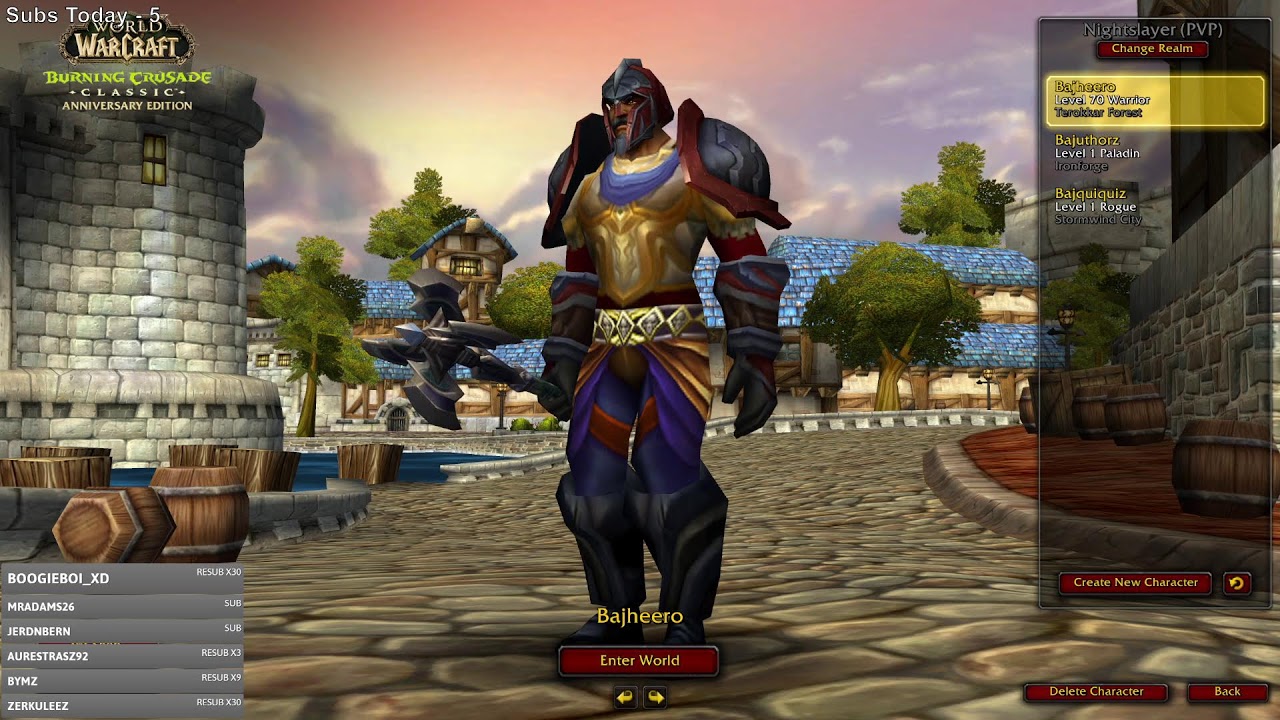 🔥TBC Lvl 70 Prot Warrior Karazan Prep (Raid Tonight!)🔥- World of Warcraft Classic