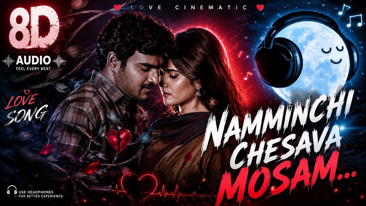 💔 NAMMINCHI CHESAVA MOSAM...? | Love Song 8D Audio 🎧#viral #trending #8daudio #fpy #song #shorts 