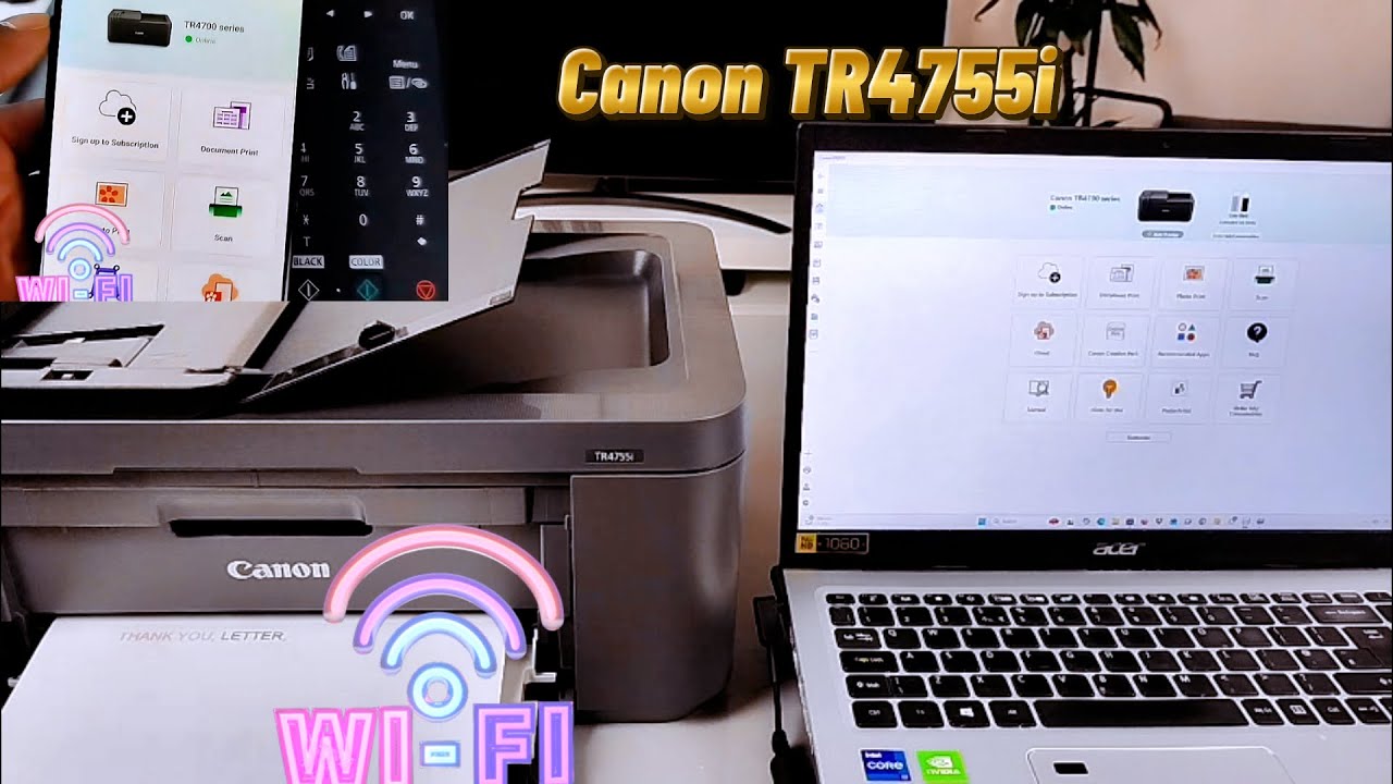 Настройка принтера Canon TR4755i, 4700 WiFi: подключение к телефону и ноутбуку, использование при...