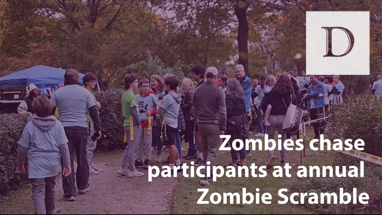 Zombies chase participants at annual Zombie Scramble