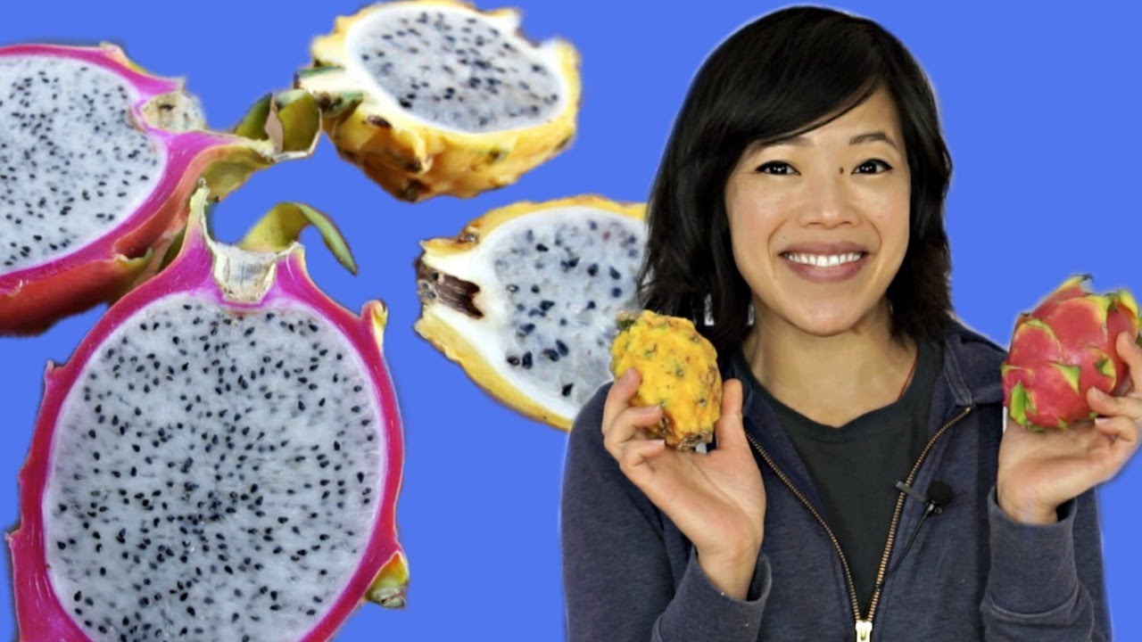 DRAGONFRUITS - pink & yellow | Fruity Fruits Taste Test