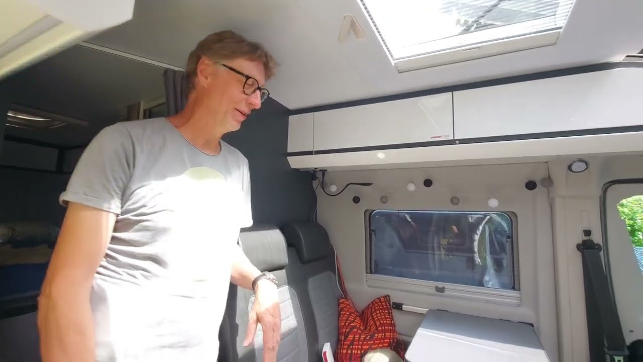 Tischumbau Dinette🪑End-Video aus V&ouml;hl. Van Camp Abschluss Feuerwerk 🚐🚐🌌 WohnVan Nora & Mirko. Danke💕