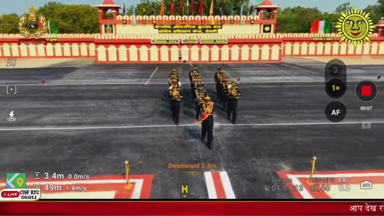 Passing Out Parade of 7th HC/GD Sports Batch | CISF RTC Deoli | Live
