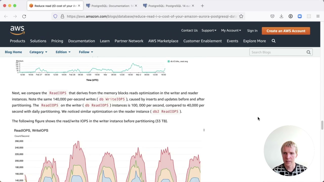 5mins of Postgres E22: Reduce Aurora I/O costs with table partitioning, understand partition pruning