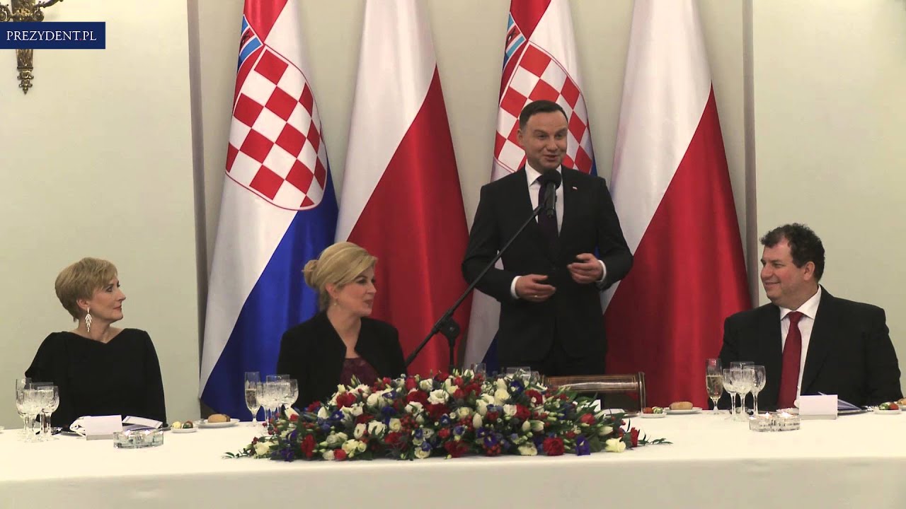 Obiad oficjalny na cześć Prezydent Republiki Chorwacji i Małżonka