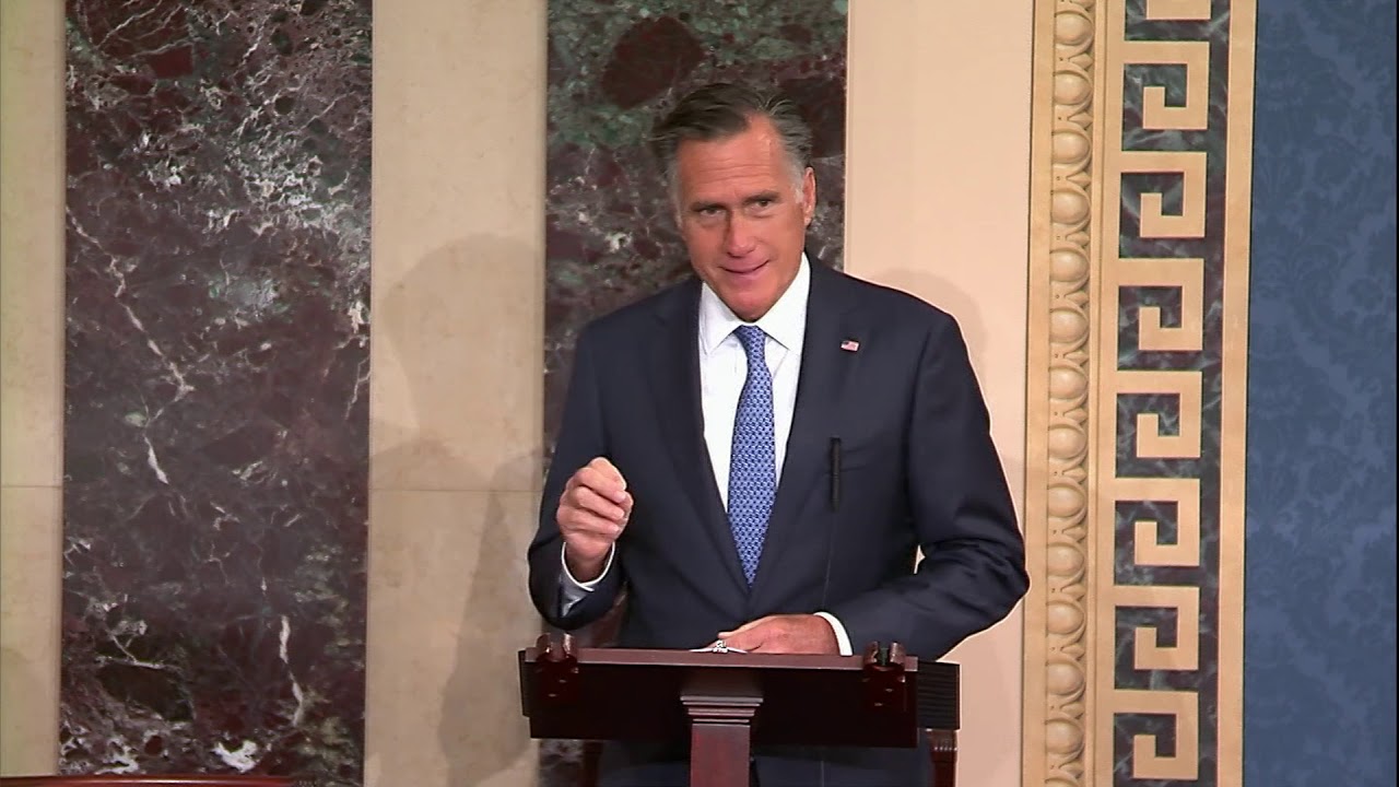 Senator Romney's Maiden Floor Speech