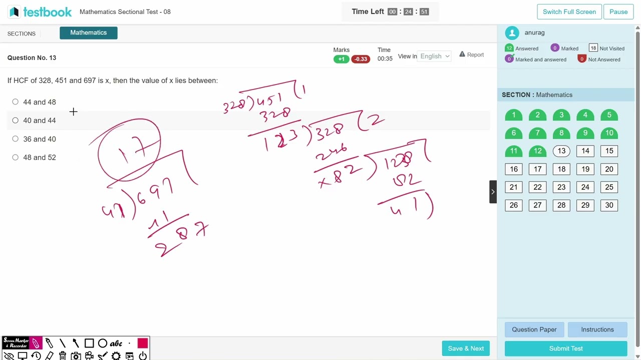 LIVE RRB NTPC MATHS MOCK -8  || MATHS SECTIONAL TESTBOOK MOCK 8