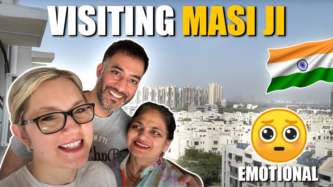 *EMOTIONAL Foreigner visiting Masi Ji in Delhi India 🇮🇳