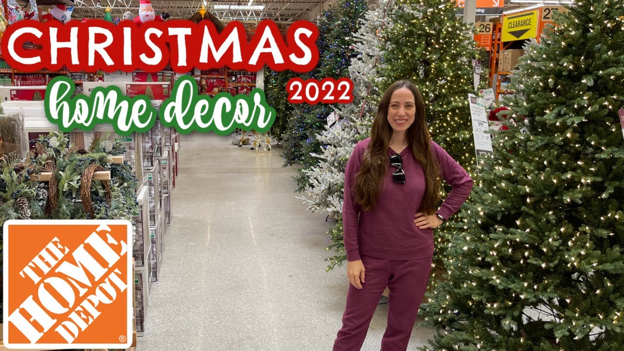 NEW!! HOME DEPOT SHOP WITH ME | Christmas Decor at The Home Depot 2022 | Home Depot Christmas Decor