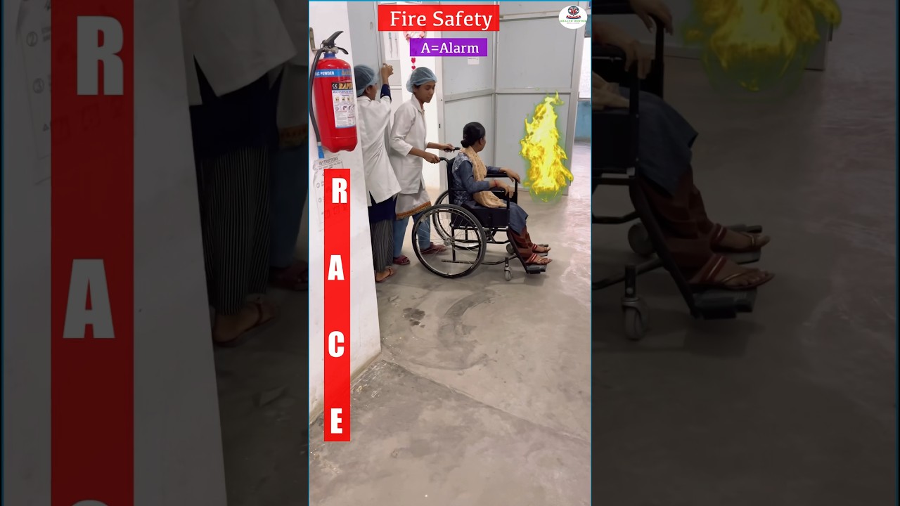 Fire Safety in Hospital | RACE | PASS | Health Sector #fire #safety #race #pass #shorts #Hospital