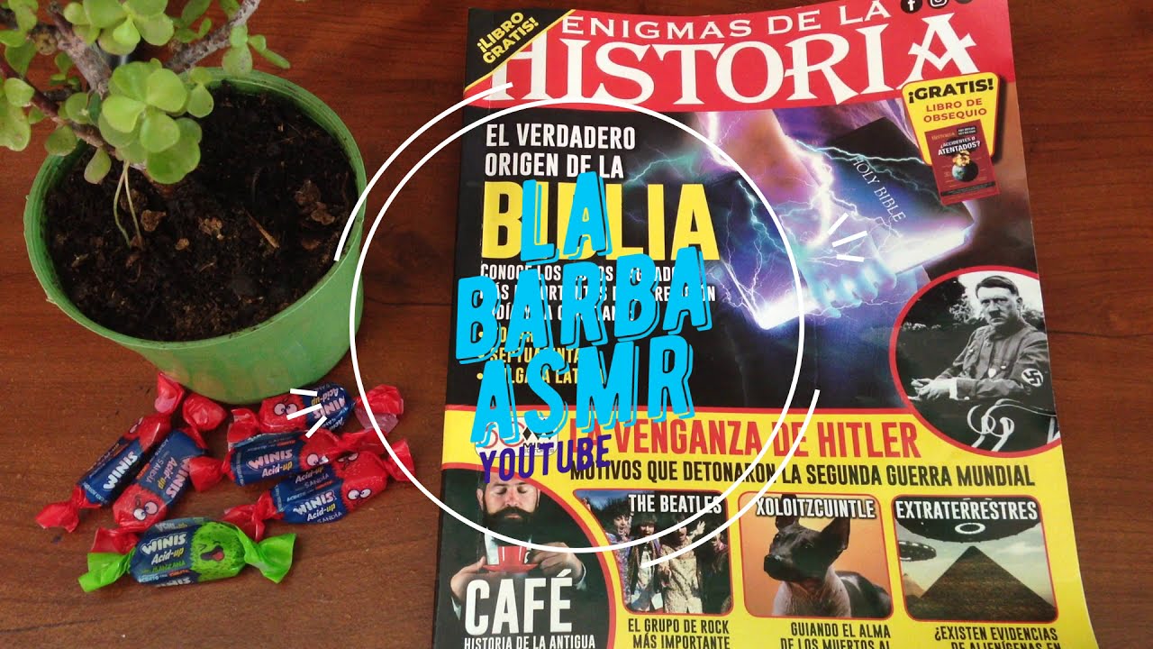 ASMR REVISTA 📖🔍|| Leyendo Revista y comiendo WINNIES 🍬🍬|| SUPER RELAJANTE 😴💤 || La Barba ASMR  💈💈 ||
