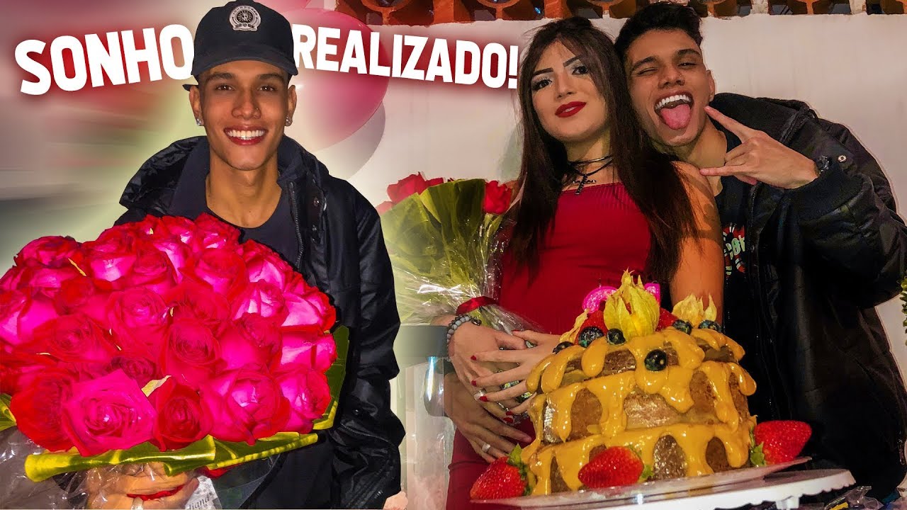 FIZ UMA FESTA SURPRESA PRA MINHA NAMORADA & REALIZEI UM SONHO!!