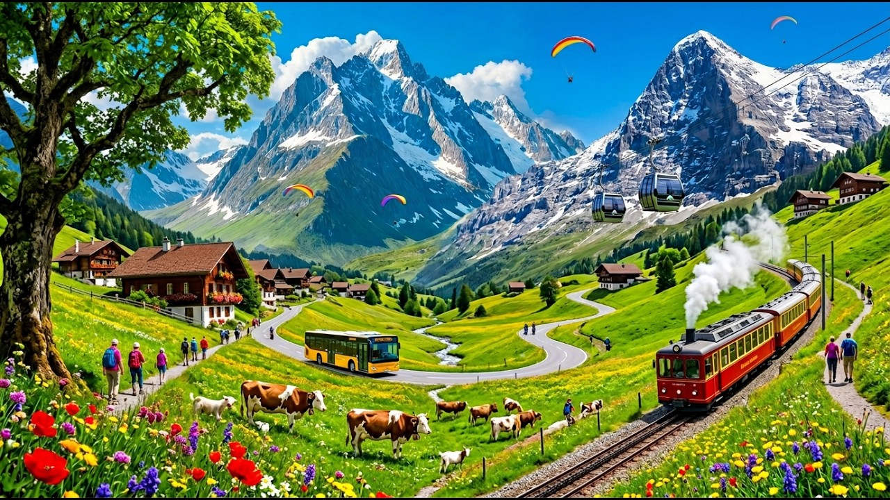 Switzerland's Most Beautiful Alpine Villages & Picturesque Turquoise Lakes