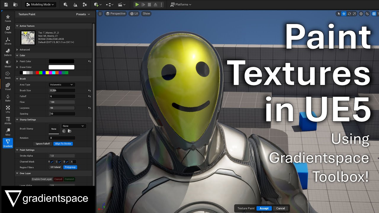 Paint Textures in UE5 with Gradientspace Toolbox