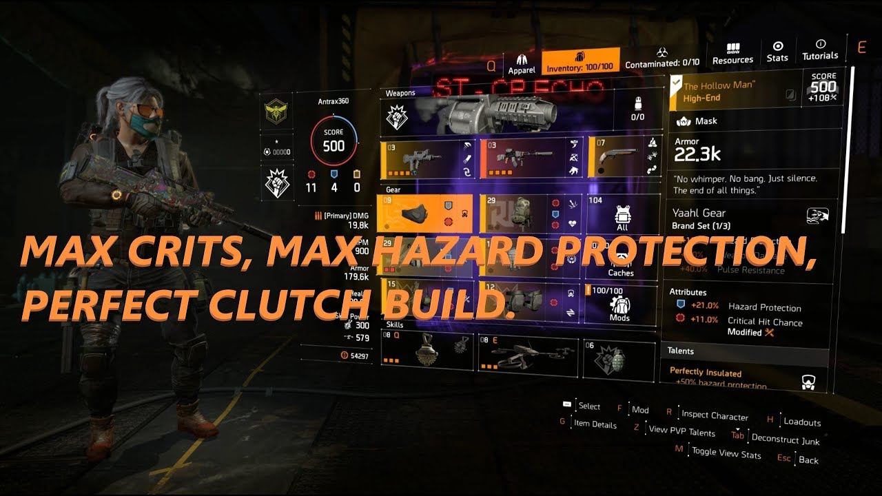 Tom Clancy's The Division 2. Perfect Clutch AR build with a twist. TU6