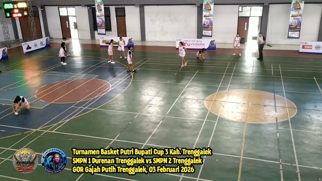 Turnamen Basket Bupati Trenggalek Cup 3, SMPN 1 Durenan Trenggalek vs SMPN 2 Trenggalek, 030226 (PI)