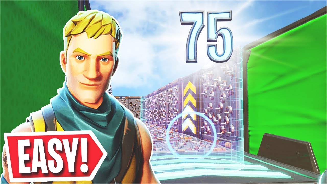 The *New* SUPER EASY 75 Level Default Deathrun... (Fortnite Creative)