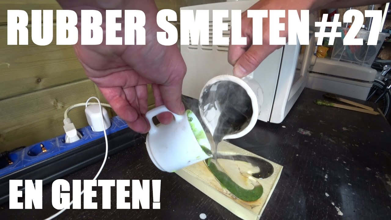 #27 Rubber Smelten en Gieten! Deel 2/2 (DIY Lure Making / Soft lures)