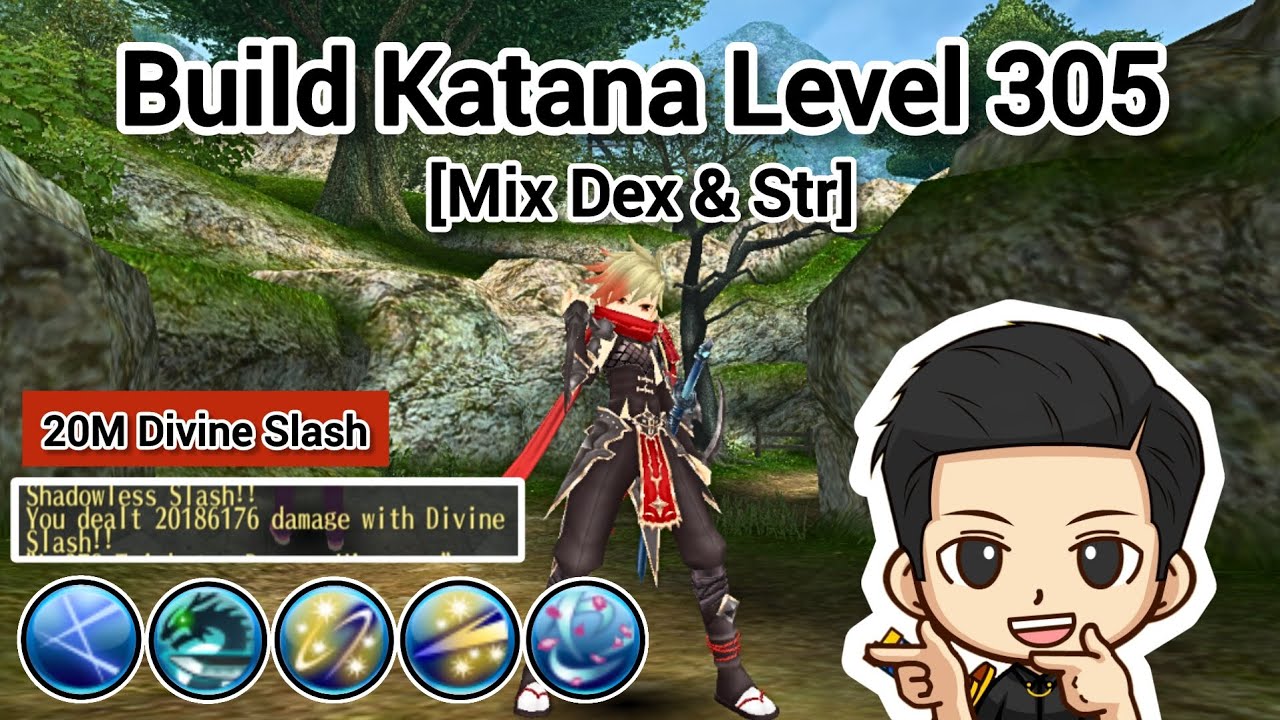 Build Katana Level 305 [Mix Dex & Str] Toram Online 
