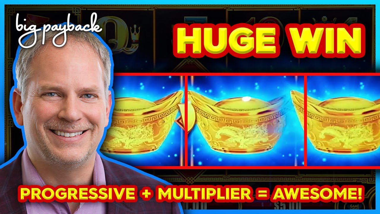 ALL 3!!! Progressive + Multiplier = HUGE Win on This INCREDIBLE Slot Machine!