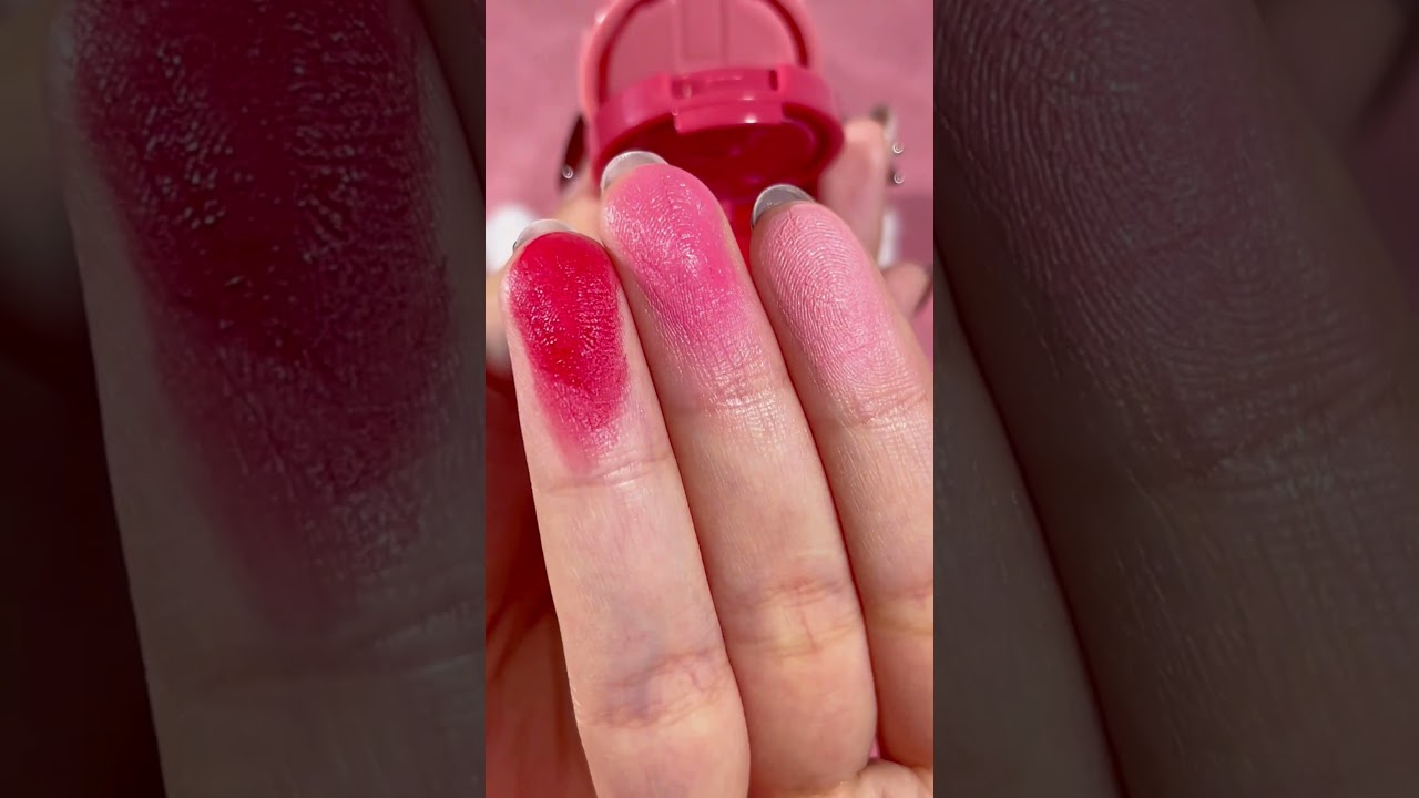 Swatch of our Very Cherry Cheek & Lip Cream Stack #swatches #sheglam
