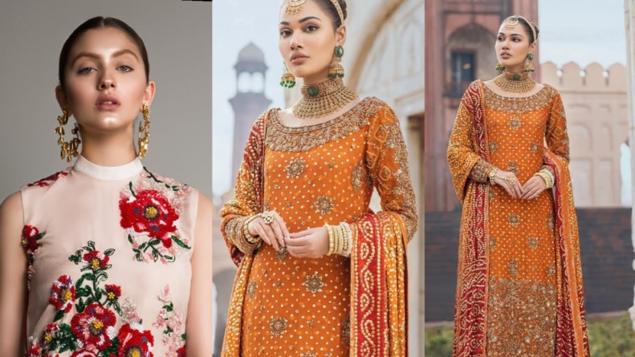 Traditional HandWork Chunri Mukesh Dresses | Nikkah Wedding Wear | Rawalpindi Market |Din Collection