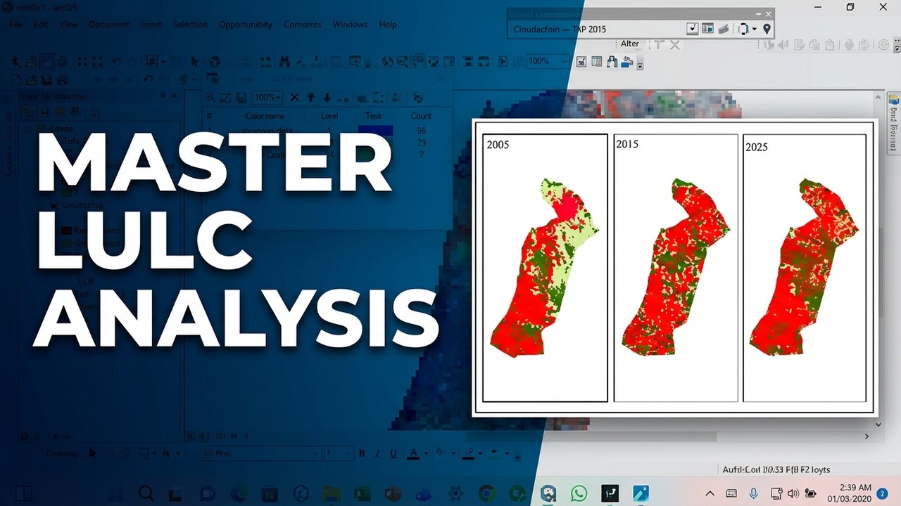 Complete LULC Analysis in ArcGIS 3 Year Change Detection (2005 2025)