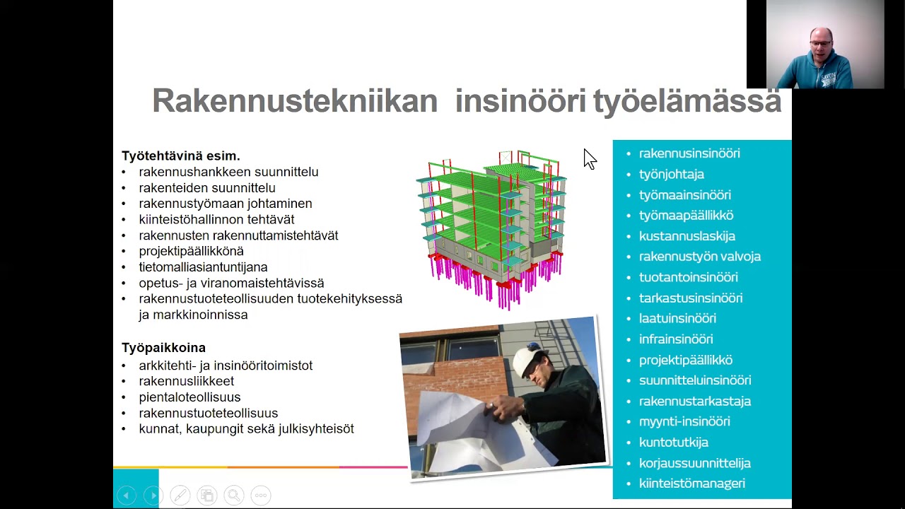 Koulutusesittely rakennusinsinööri Savonia