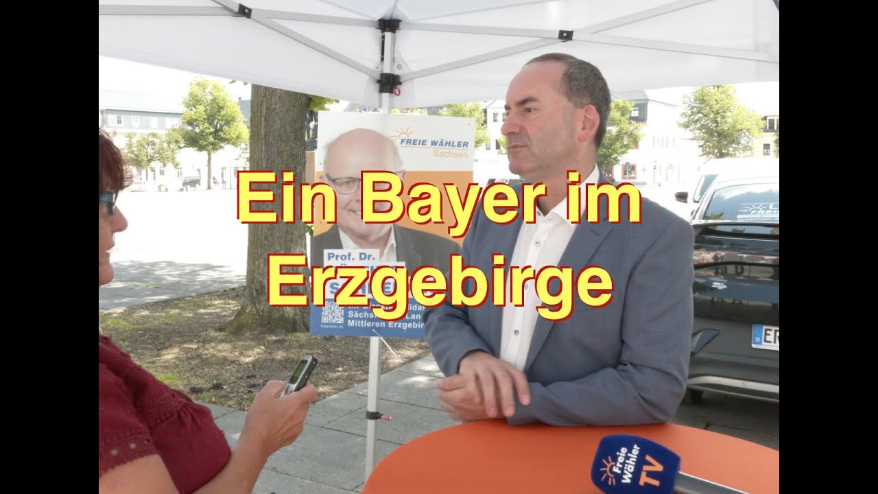 Hubert Aiwanger im Erzgebirge - Das Interview