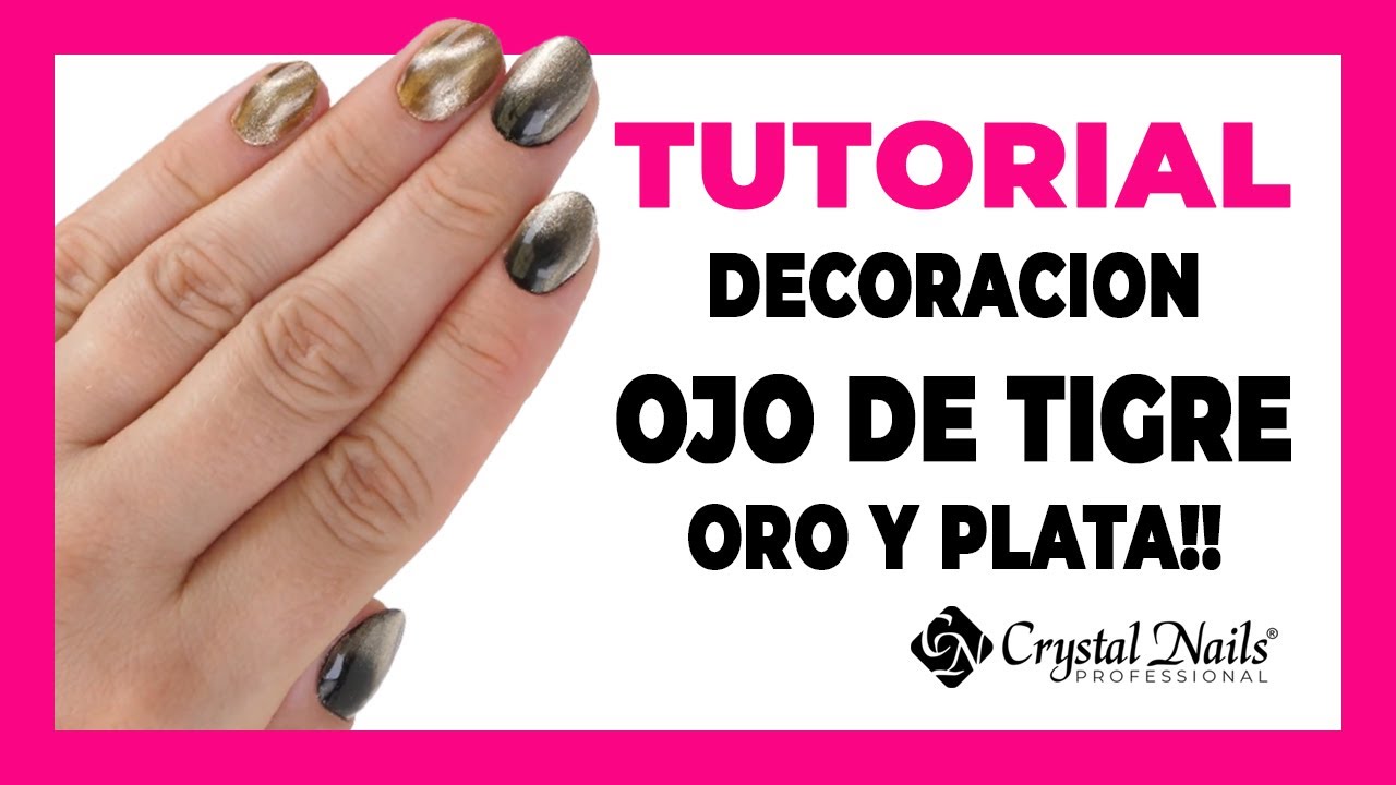 TUTORIAL DECORACION UÑAS OJO DE TIGRE- OJO DE GATO