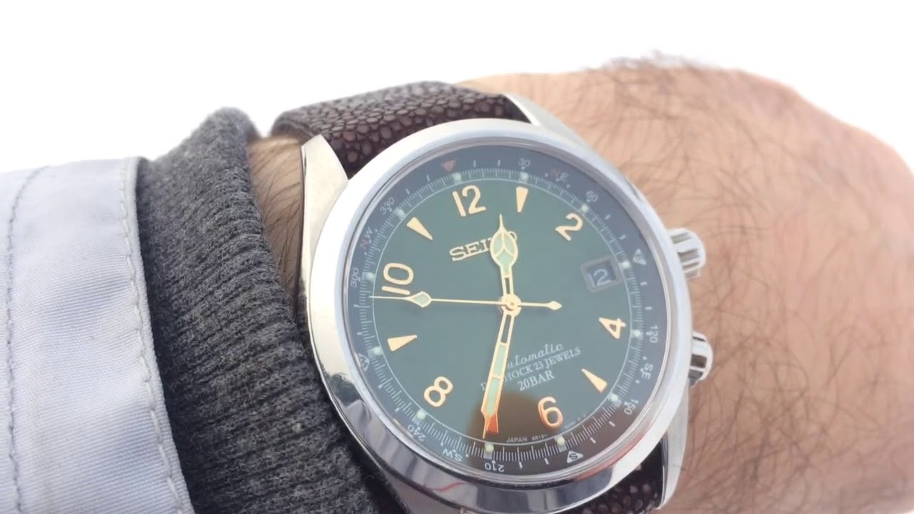 SEIKO SARB017 легендарный зелёный  альпинист